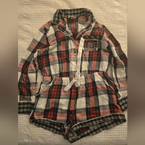 Victoria's Secret Button-Up Pajama Romper